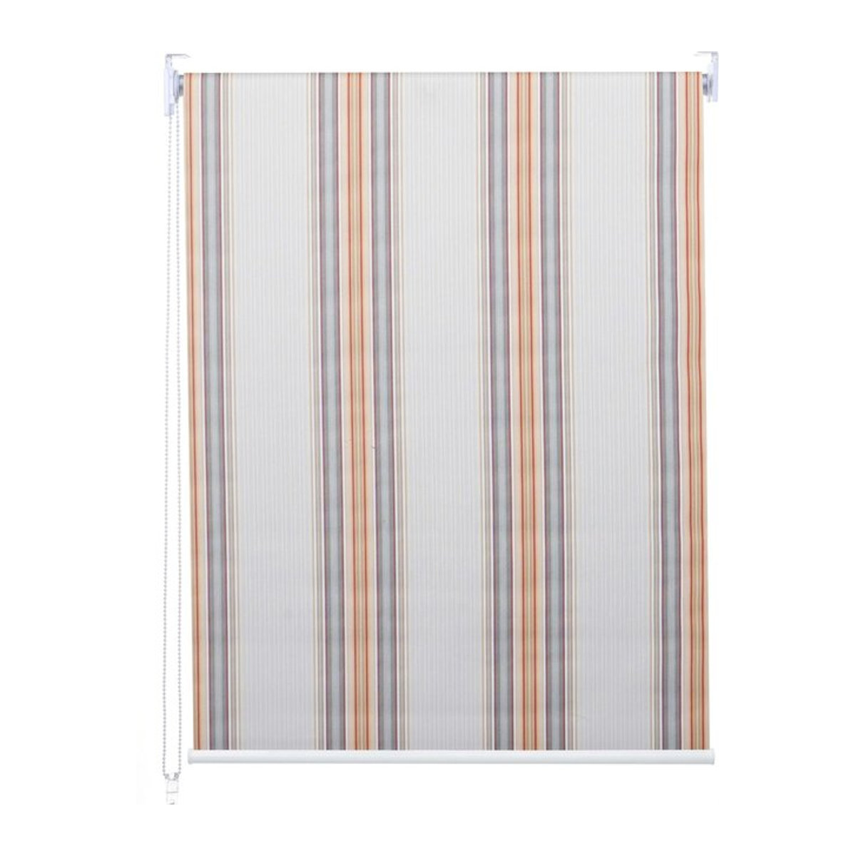 Rollo MCW-D52 Seitenzugrollo als blickdichte Verdunkelungs-Jalousie zum Sonnenschutz, mehrfarbig grau/braun/orange, B: 80 cm, H: 160 cm - Bild 1