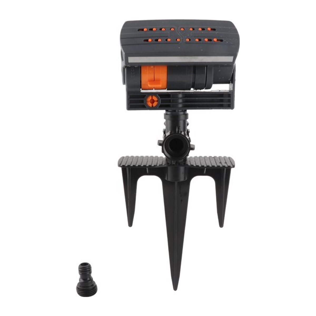 Romellar Automatischer Oszillierender Rasensprinkler mit 16 Löchern, Schwarz, Kunststoff, Rechteckig - Bild 1