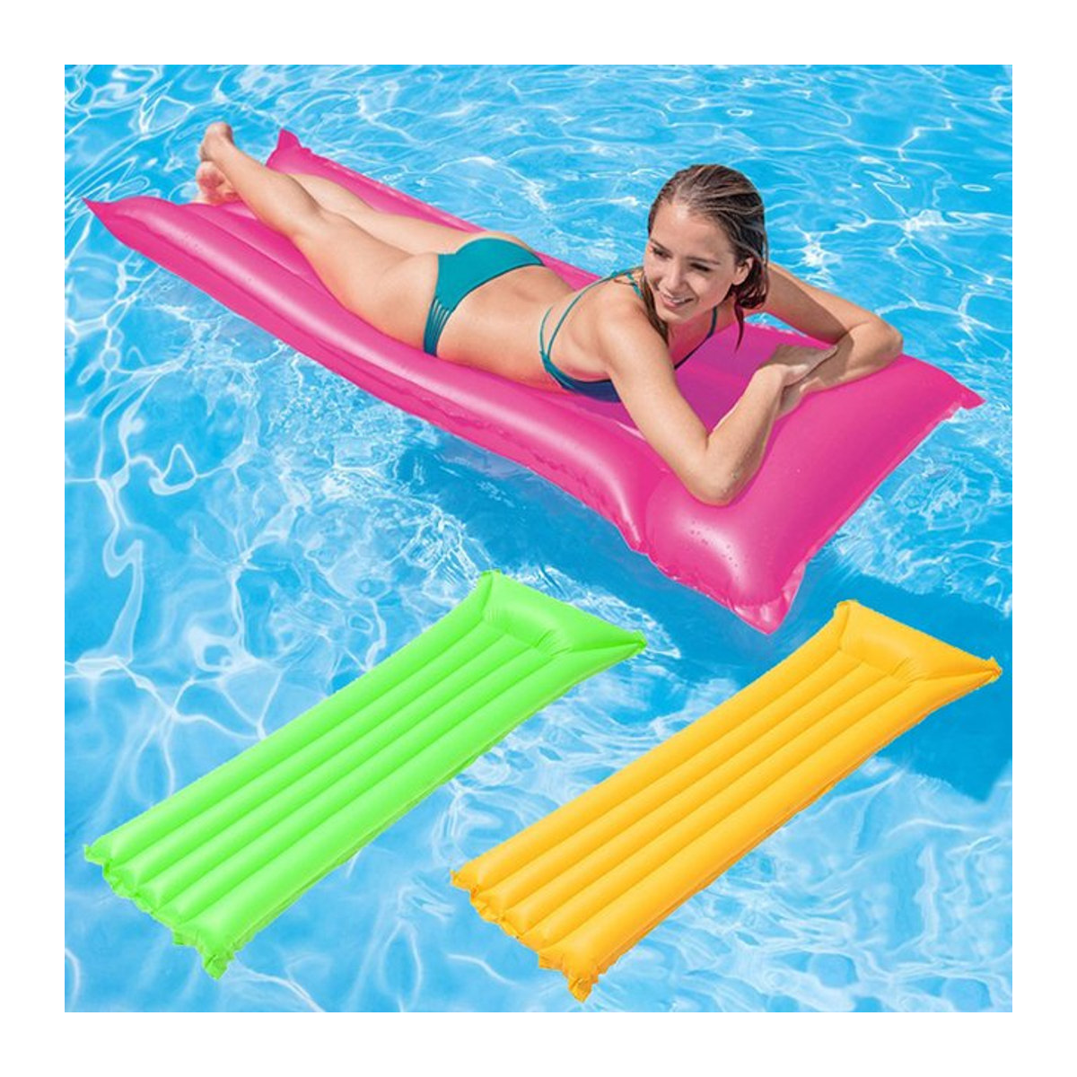 Rooxin Aufblasbare Schwimmmatratze Pool Float als Wasser-Hängematte und Lounge Stuhl - Bild 1