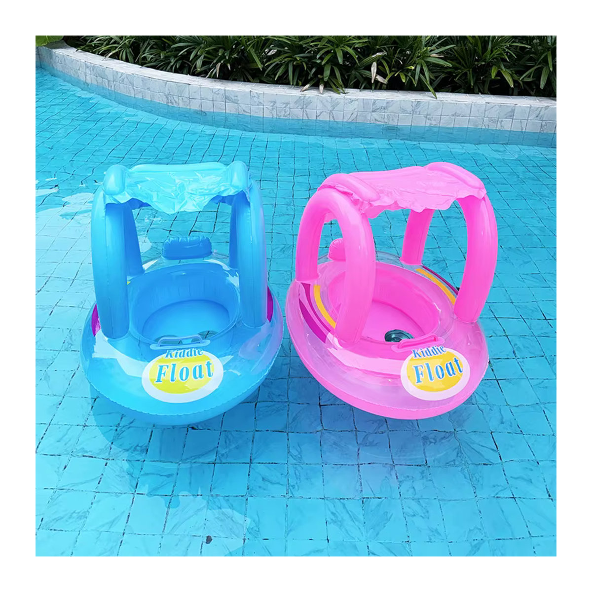 Rooxin Aufblasbarer Schwimmring Pool Float für Wassersport im Sommer - Bild 1