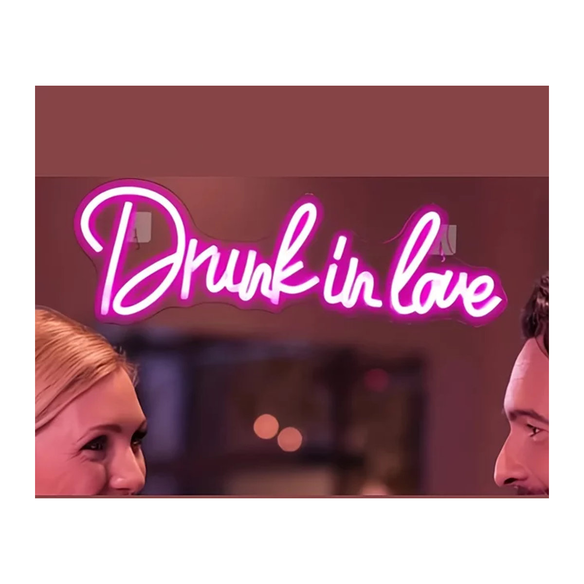Rosa Pendelleuchte Betrunken in der Liebe für Schlafzimmer, Hochzeit und Party - Bild 1