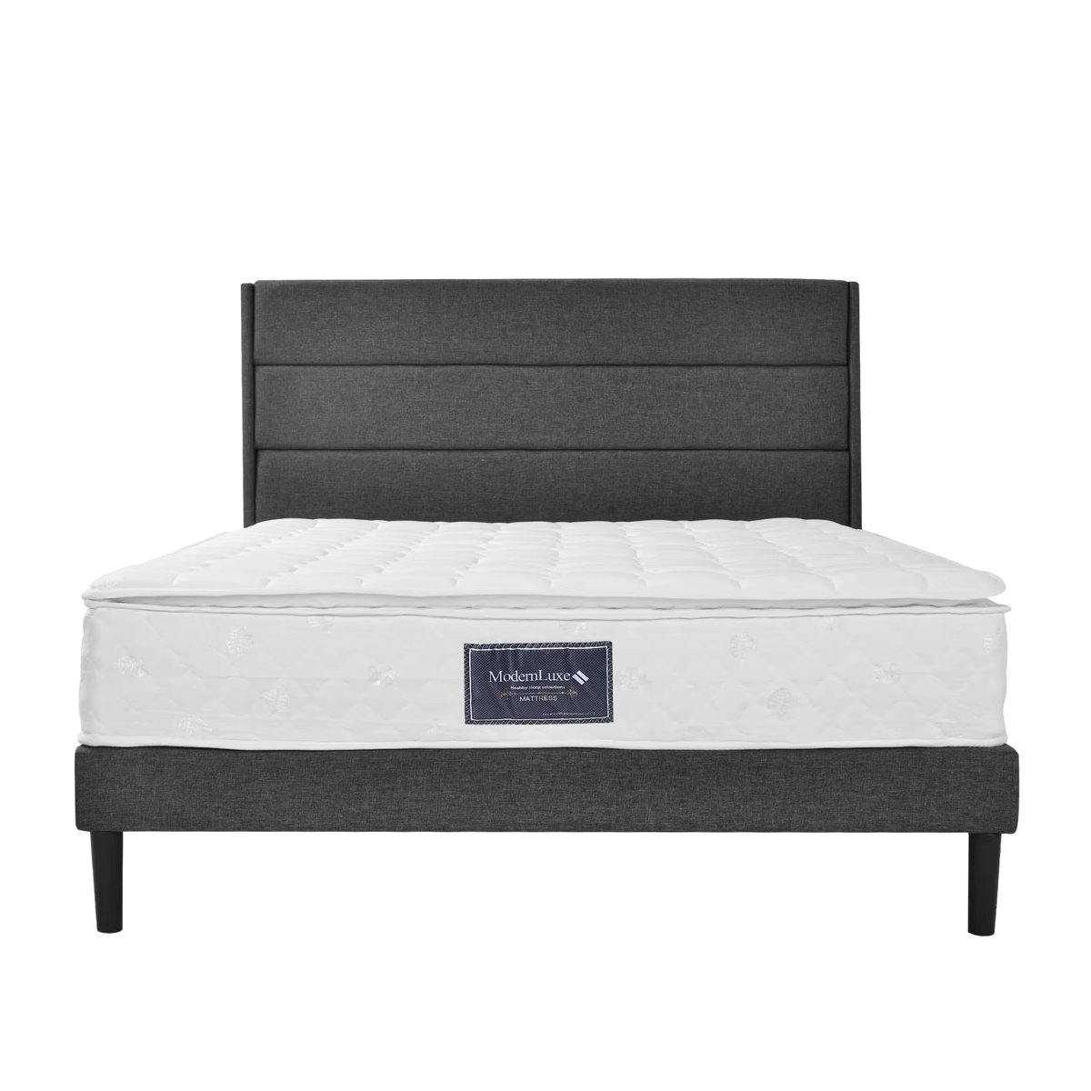 Rosahqnda Federkernmatratze mit atmungsaktivem Schaumstoff, Härtegrad H3, weiß, B: 90 cm, L: 200 cm, H: 200 cm - Bild 3