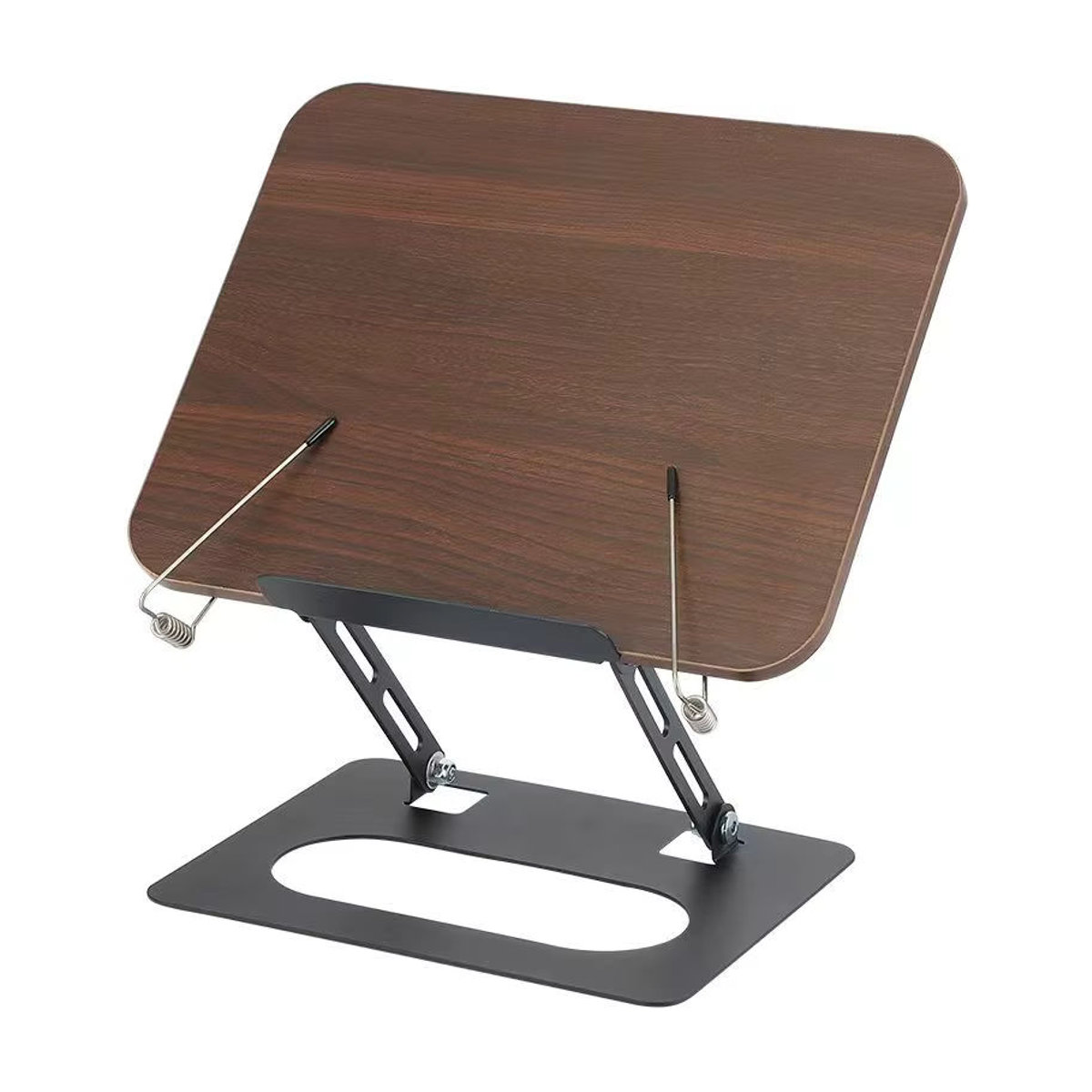 Rotary Multifunktionaler Buchständer und Tablet-Stützständer in Holzoptik und Schwarz für Kinder und Desktop - Bild 4