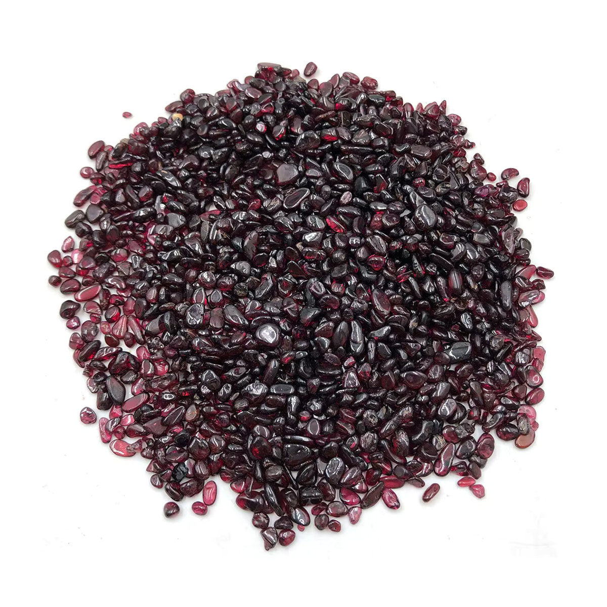 Roter Granat Kristallstein als Chip Kies für Chakra und Dekoration, 100 g - Bild 4