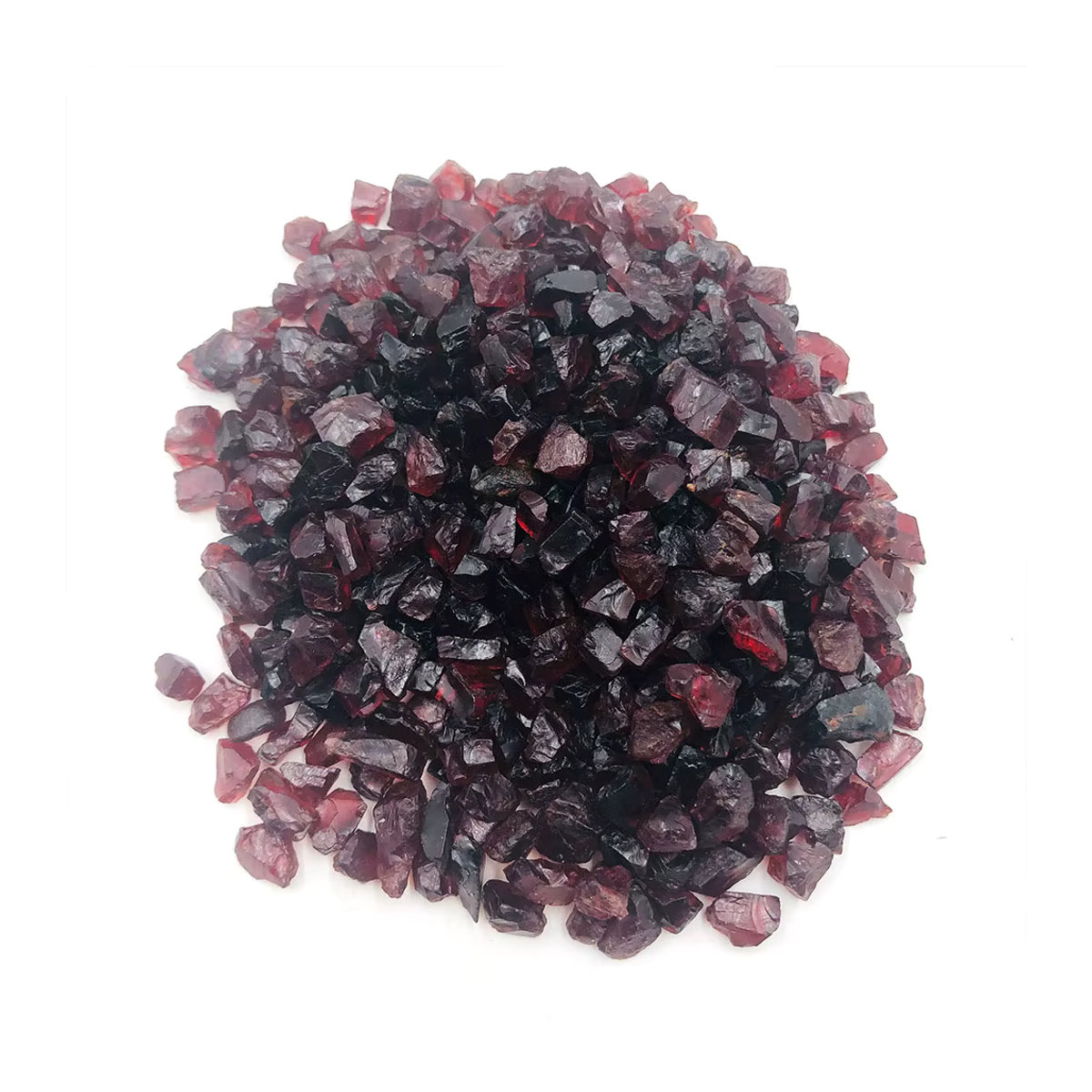 Roter Granatsplitter als Naturstein für Meditation und Reiki, unregelmäßige Kristallsteine zur Chakra-Energiearbeit - Bild 3