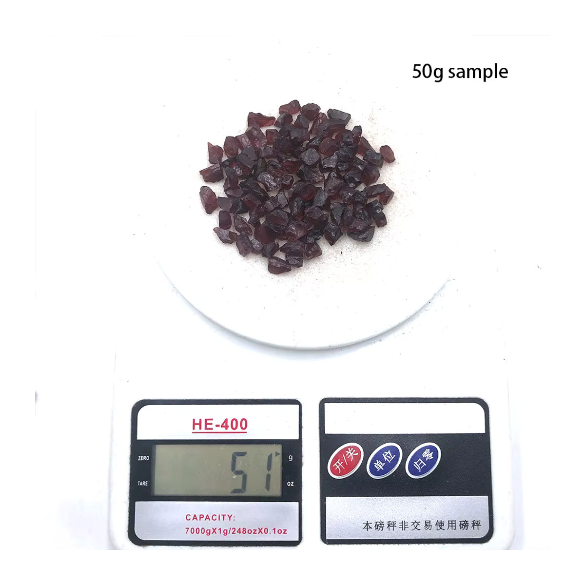 Roter Granatsplitter als Naturstein für Meditation und Reiki, unregelmäßige Kristallsteine zur Chakra-Energiearbeit - Bild 6