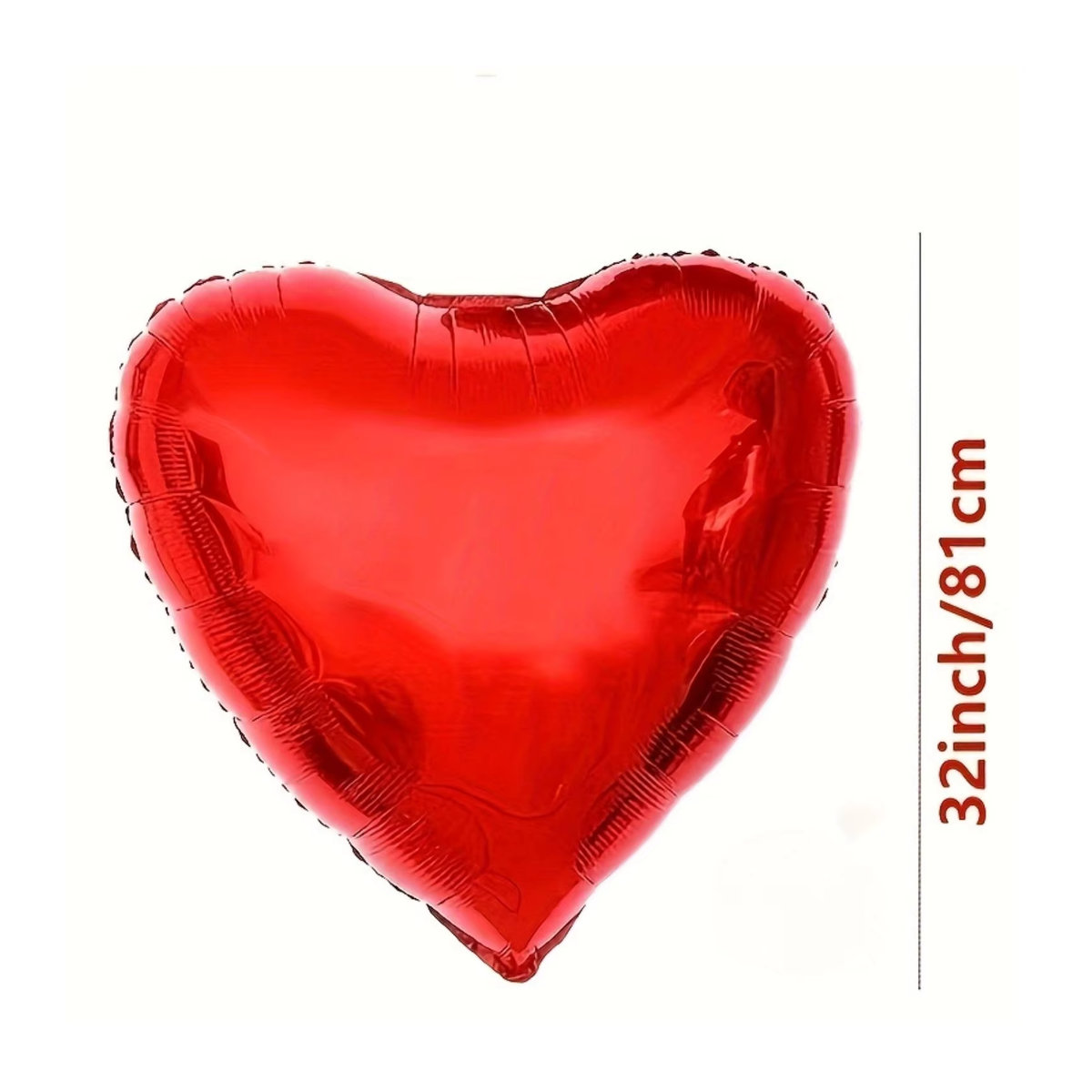 Roter Herzballon mit Schnur für deine Valentinstagsdekoration, 32 Zoll - Bild 6