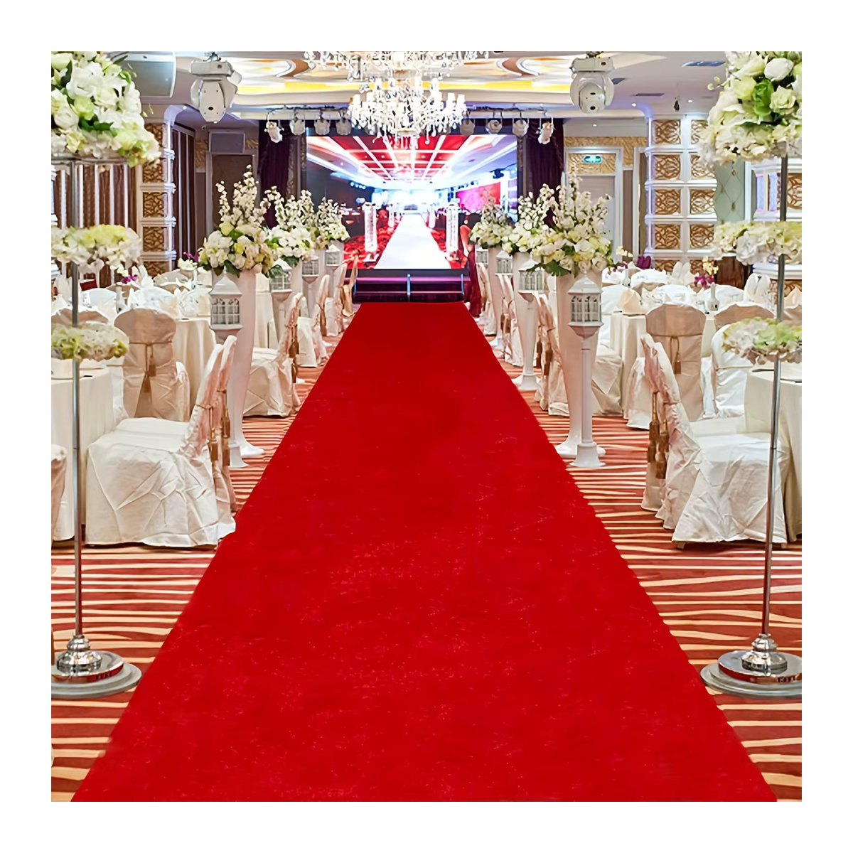 Roter Teppichläufer von FIOUSHWIN für besondere Anlässe wie Hochzeiten, Partys oder Weihnachten - Bild 1