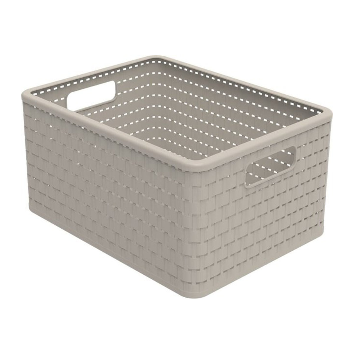 Rotho Korb COUNTRY Cappuccino in Braun und Beige, B/H/L: 27,8 x 19,1 x 36,8 cm - Bild 1