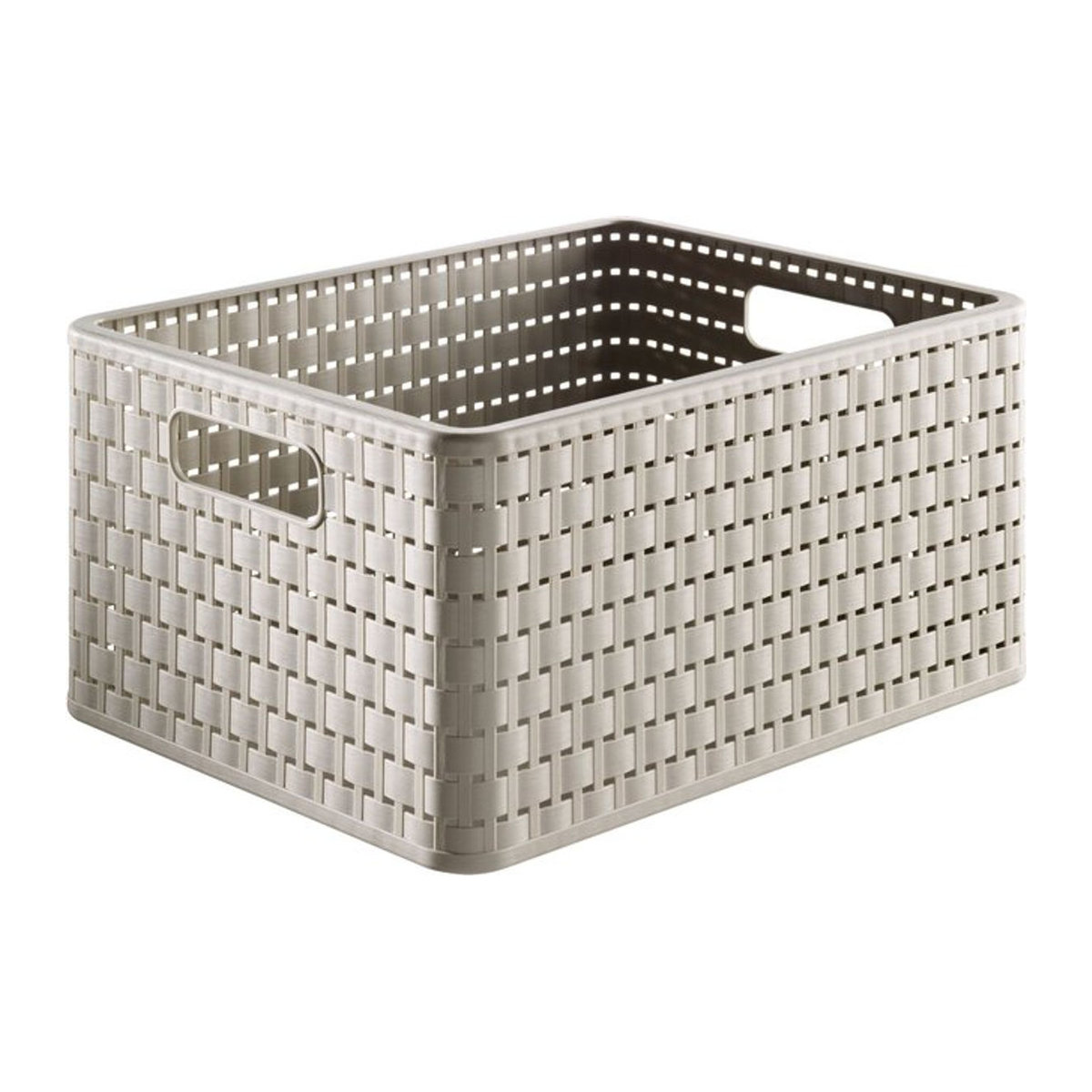 Rotho Korb COUNTRY Cappuccino in Braun und Beige, B/H/L: 27,8 x 19,1 x 36,8 cm - Bild 3