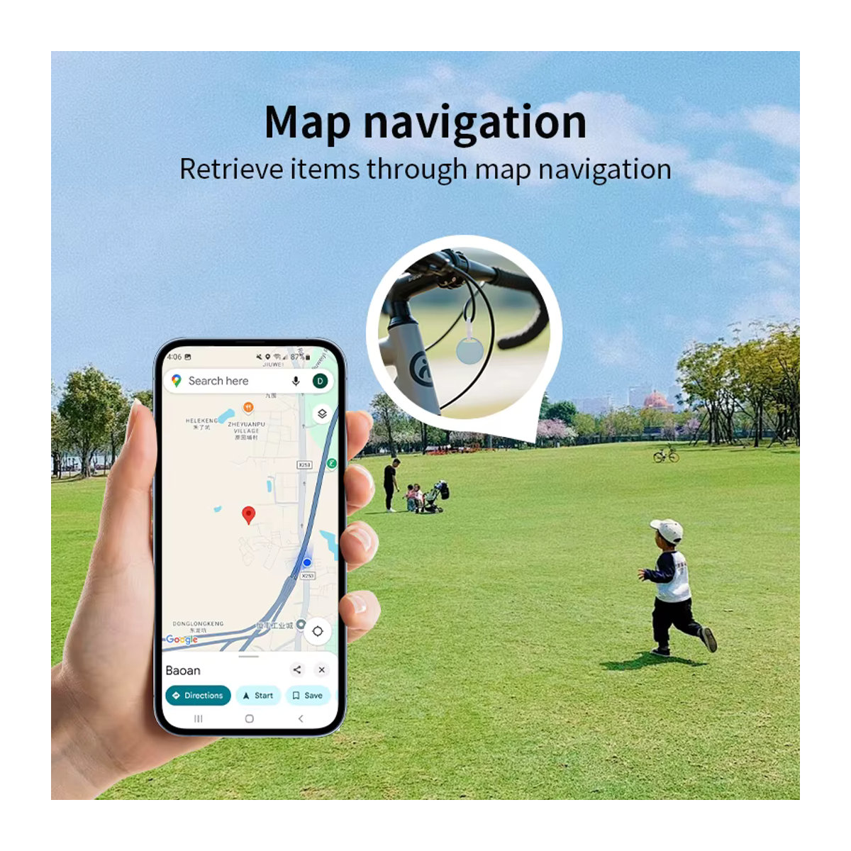 RSH Bluetooth GPS Tracker Smart Tag für Android und Google Find My Device App als Schlüssel Finder und Pet Locator in Weiß oder Bunt - Bild 3