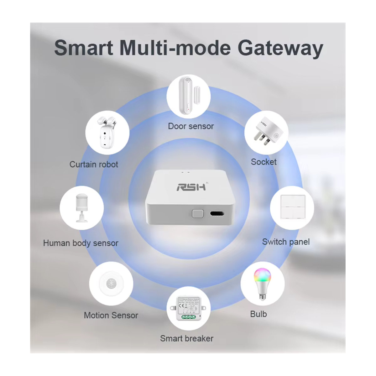 RSH Tuya Multi Mode ZigBee Bluetooth Gateway Hub Smart Home Brücke für Alexa und Google Home in Grau oder Weiß - Bild 5