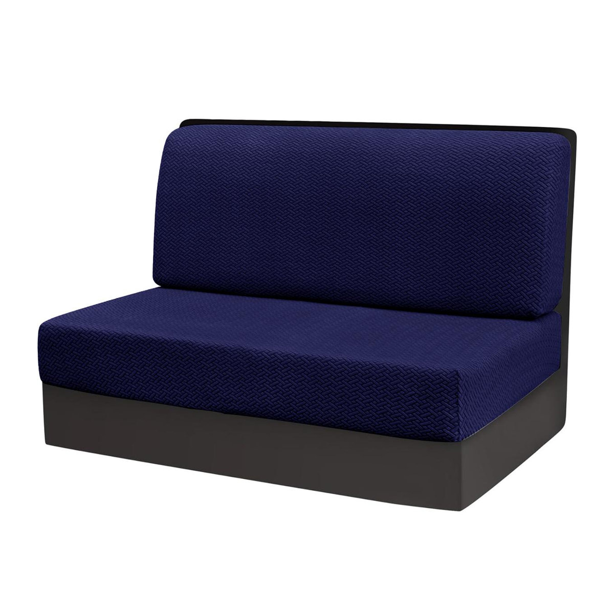 RTTIME Stretch-Jacquard-Kissenbezug für Wohnmobil-Essecke und Sofas, Cyanblau - Bild 1