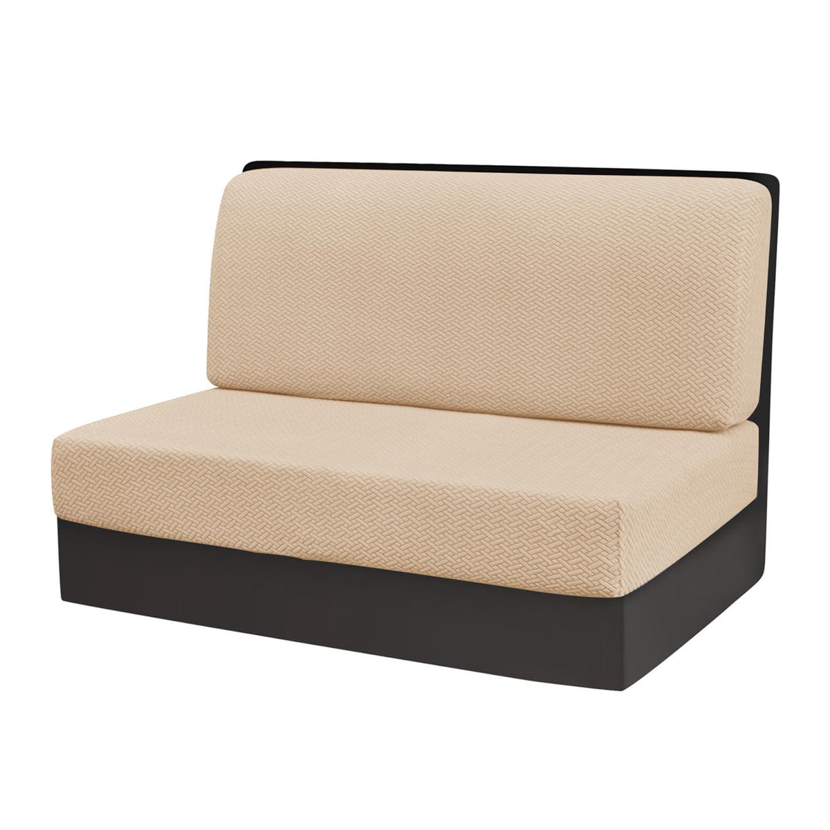 RTTIME Stretch-Jacquard-Kissenbezug für Wohnmobil-Essecke und Sofas, Cyanblau - Bild 2