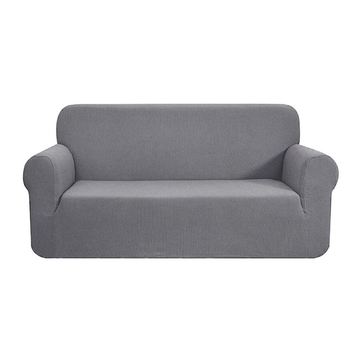 RTTIME Stretch-Polar-Fleece Sofabezug für 3-Sitzer und L-förmige Ecksofas, Schwarz - Bild 3