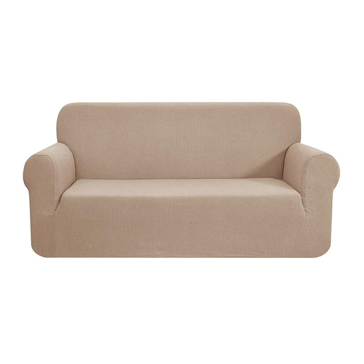 RTTIME Stretch-Polar-Fleece Sofabezug für 3-Sitzer und L-förmige Ecksofas, Schwarz - Bild 6