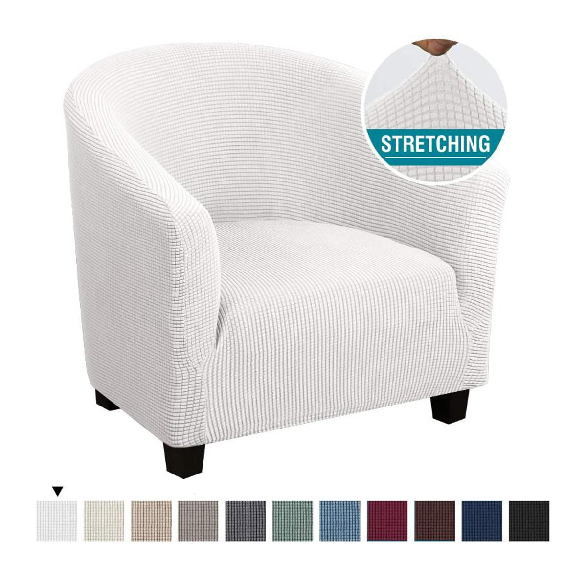 RTTIME Stretch-Spandex Sesselbezug zum Schutz deines Sessels in Violett und Braun - Bild 6