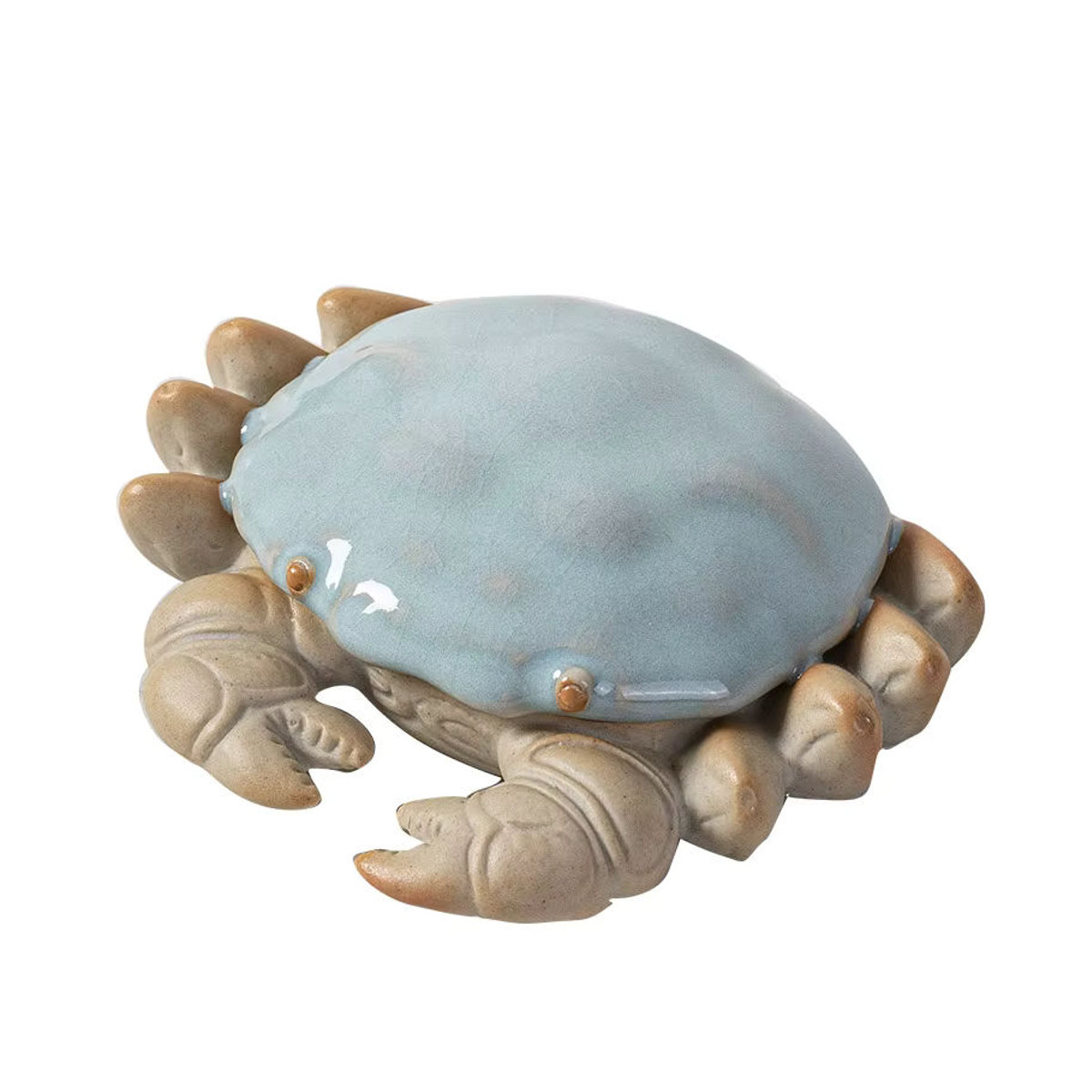 Ru Kiln Keramik Krabbe als Teetisch Ornament in Mehrfarbig mit orientalischem Design - Bild 5