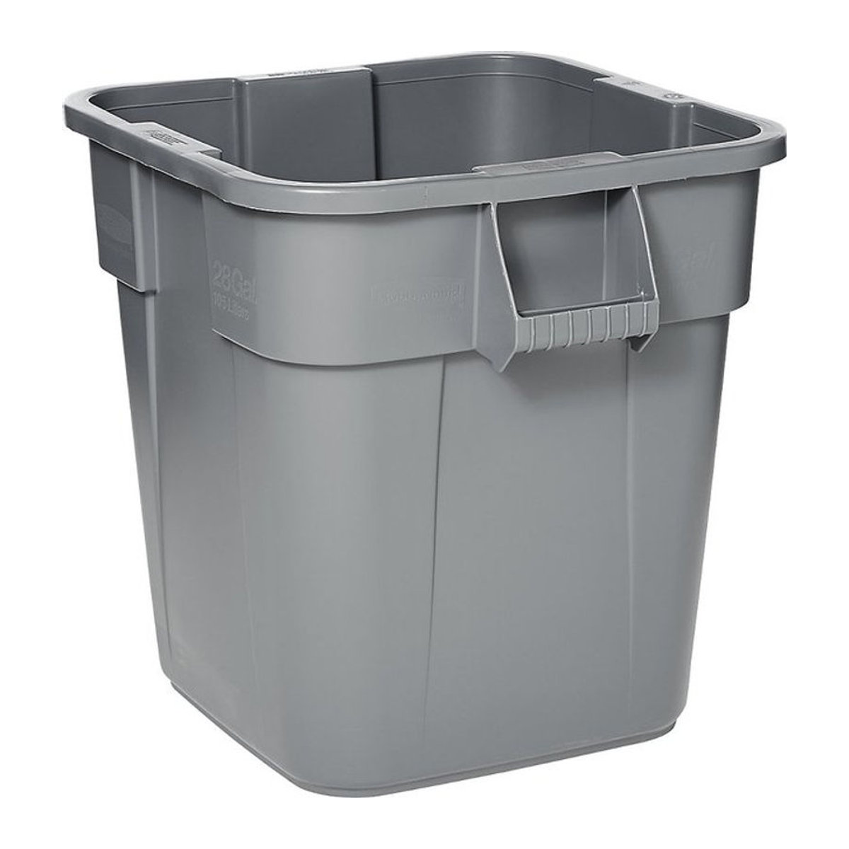 Rubbermaid Brute Wertstoffbehälter aus Kunststoff, eckig, 106 l, Grau - Bild 3