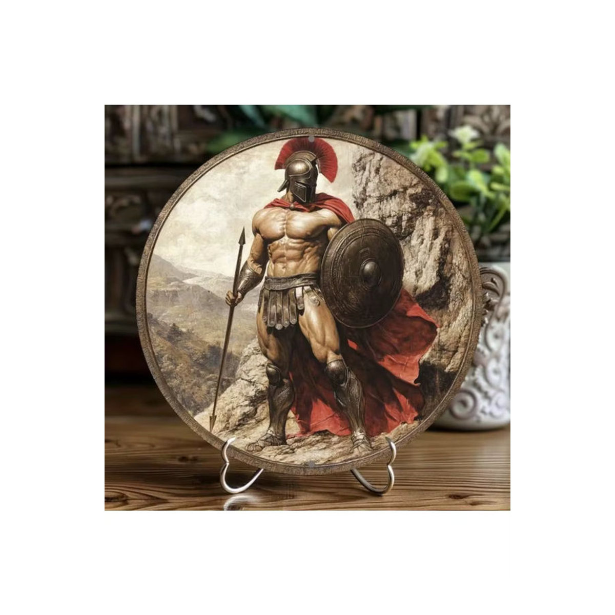 Runde Aluminium-Wandkunst von Spartan in Mehrfarbig aus Metall zur Wandmontage - Bild 7