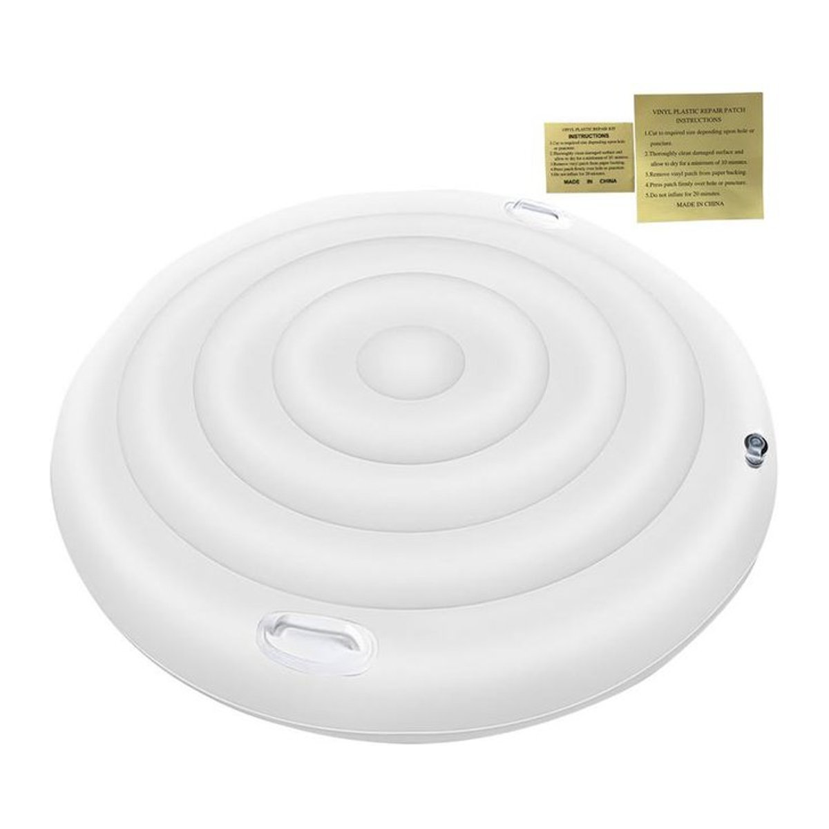 Runde aufblasbare Whirlpool-Abdeckung mit Griff, isolierter und faltbarer Ersatzdeckel für deinen Whirlpool, Durchmesser: 160 cm - Bild 1