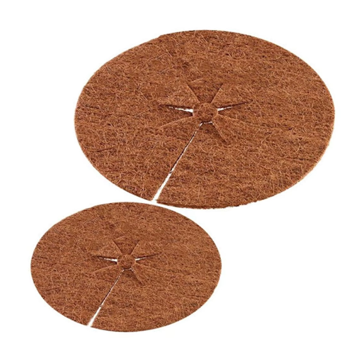 Runde Kokosfaser Mulchmatte als Unkrautvlies und Stammprotektor für deinen Garten in 5 Größen - Bild 2