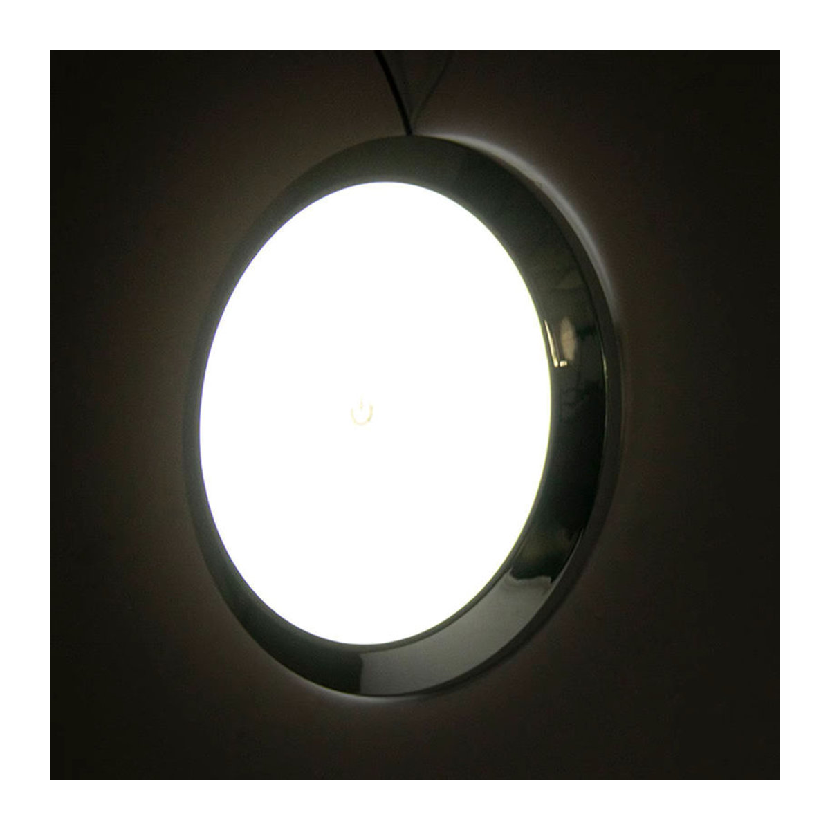 Runde LED Deckenlampe für Camper und Boote mit Schalter, 5W, 12V/24V, Weiß - Bild 4