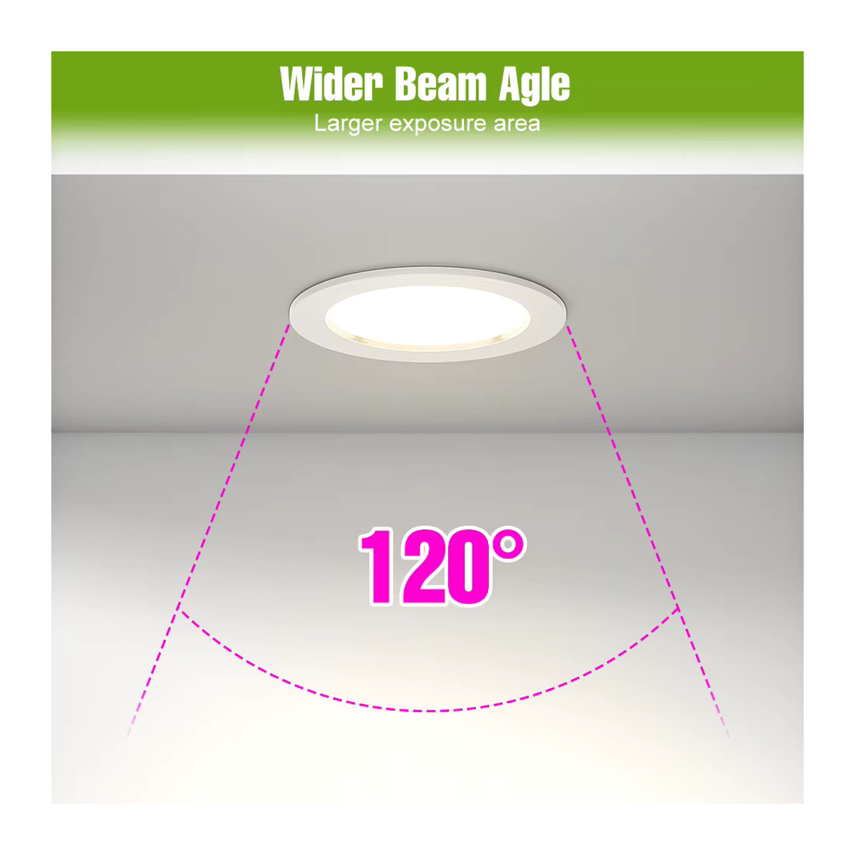 Runde LED Einbaustrahler 25W Deckenleuchte in Weiß mit Kaltweiß 6000K für Wohnzimmer und Küche - Bild 4