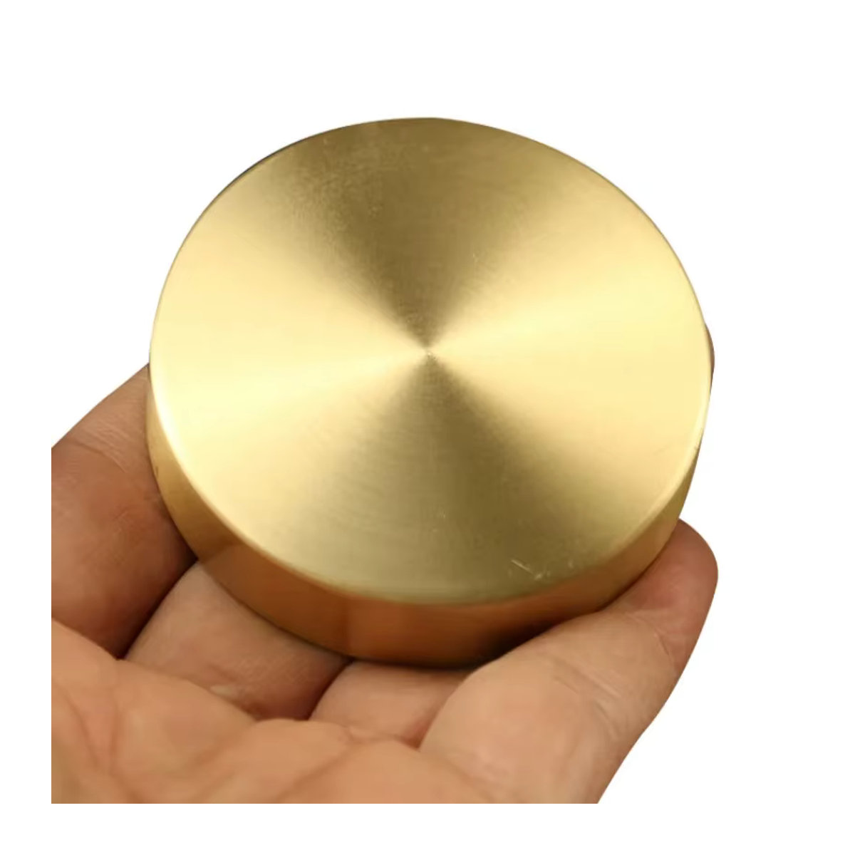 Runder Briefbeschwerer aus Messing von Suvtoper in Gold, Orientalische Metalldekoration - Bild 4