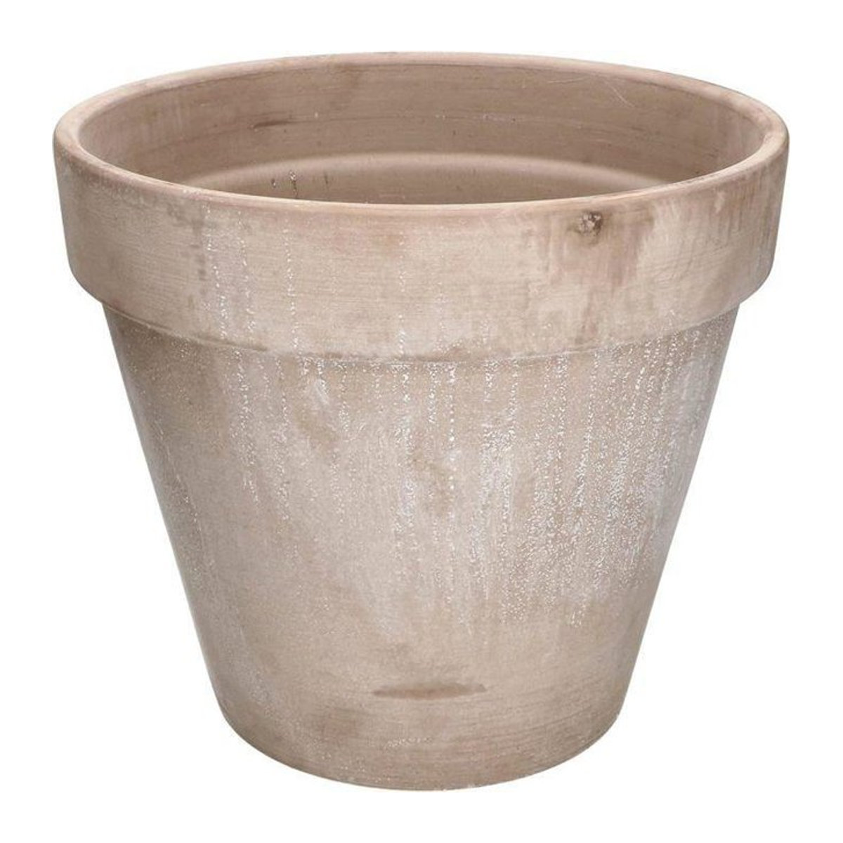 Runder Terrakotta-Blumentopf Moka von KOTARBAU in Beige für Garten und Innenbereich, Durchmesser: 31 cm - Bild 1