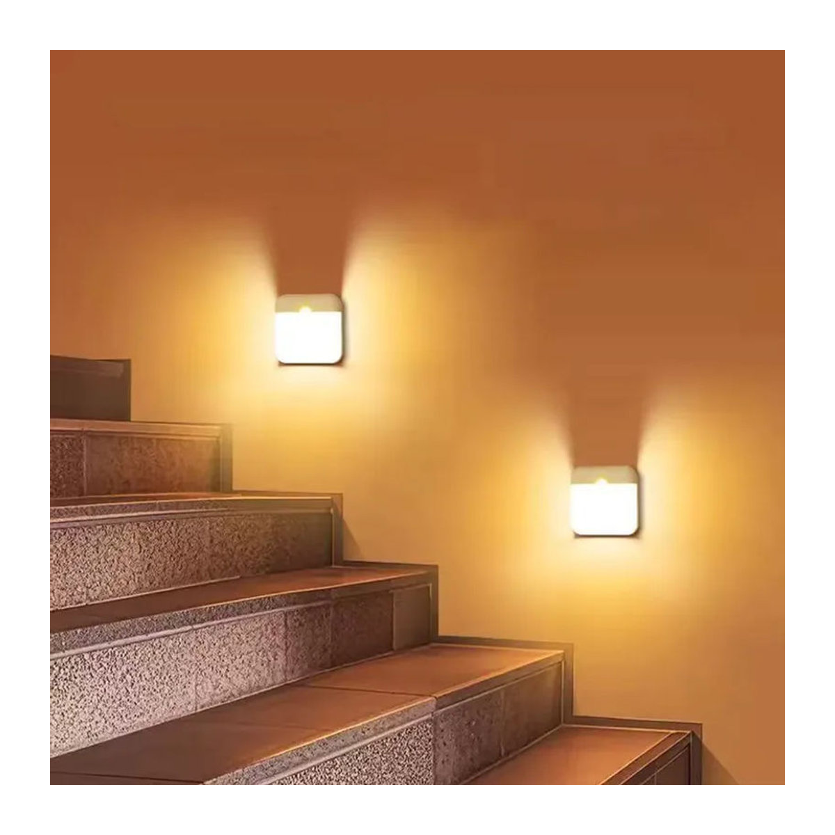 Runtowo Quadratische LED-Möbelbeleuchtung mit Bewegungssensor in Weiß - Bild 4