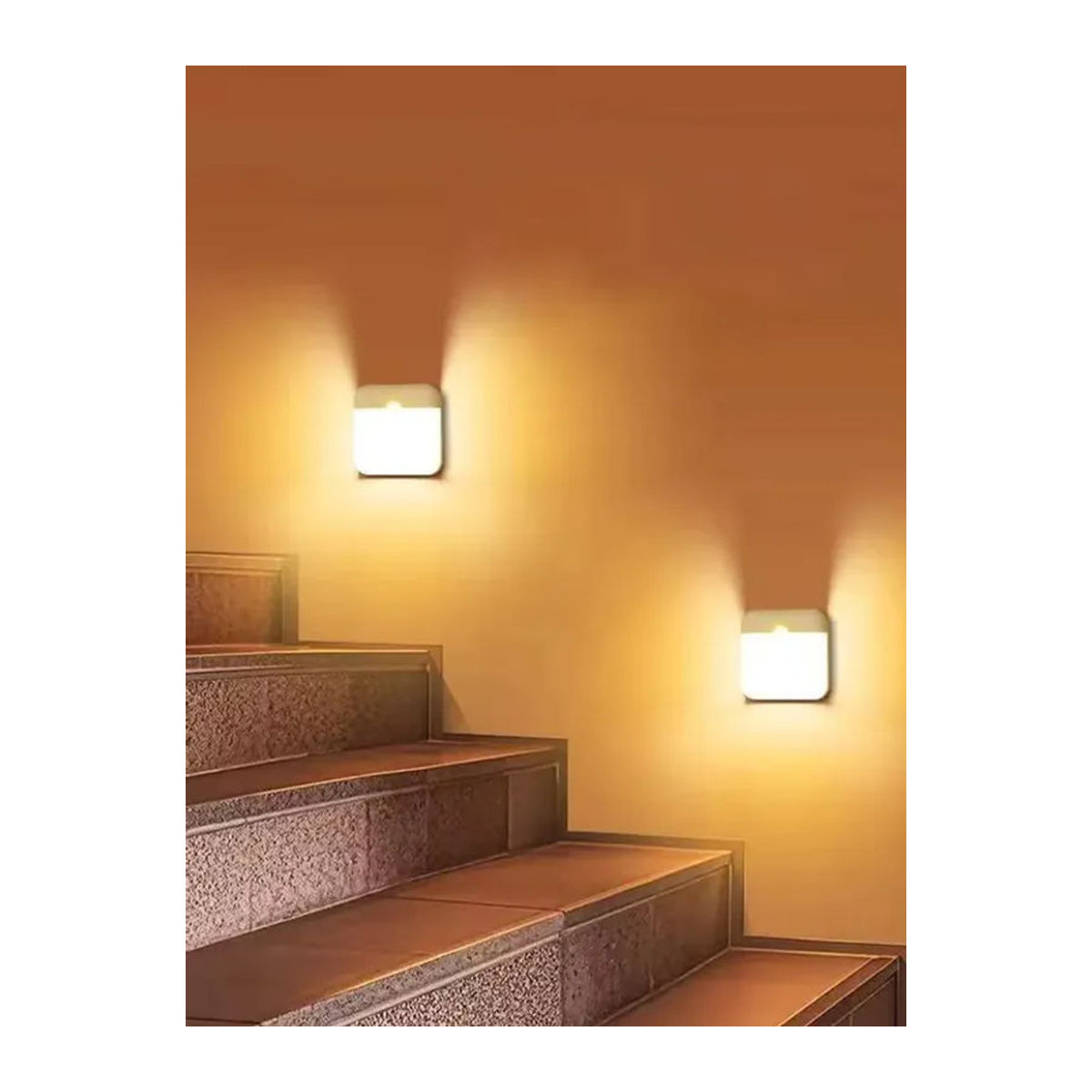 Runtowo Quadratische LED-Möbelbeleuchtung mit Bewegungssensor in Weiß - Bild 7