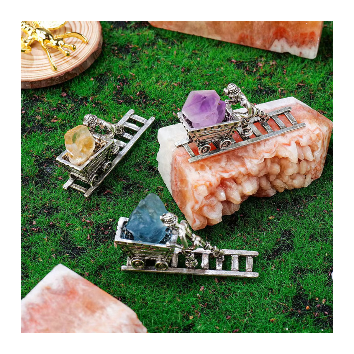 Runyangshi Amethyst Rohstein Natürlicher Bergmann Kristall in Lila zur Dekoration und Reiki Heilung - Bild 1