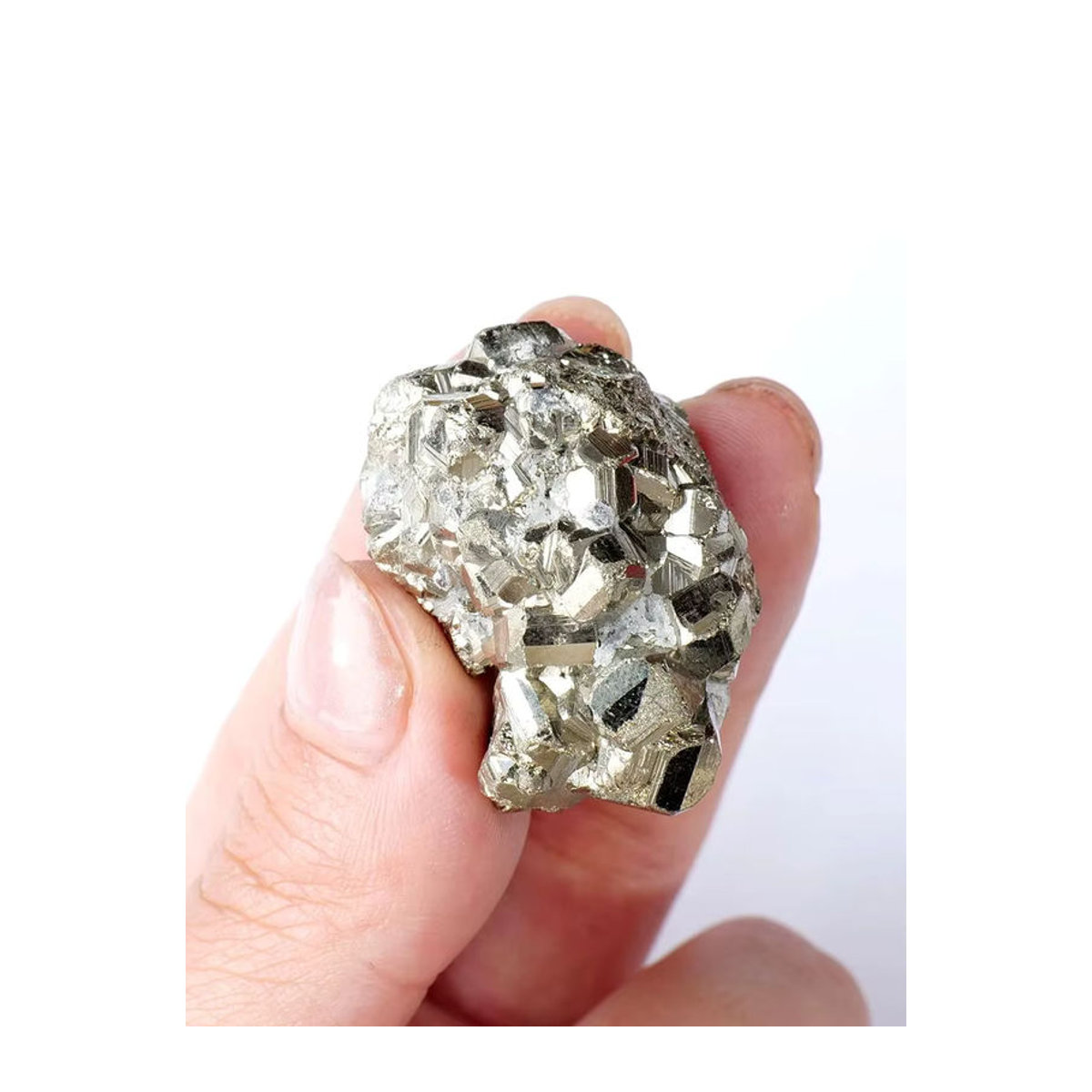 Runyangshi Chalcopyrit Rohstein in Gold als unregelmäßiger Naturkristall zur Dekoration - Bild 7