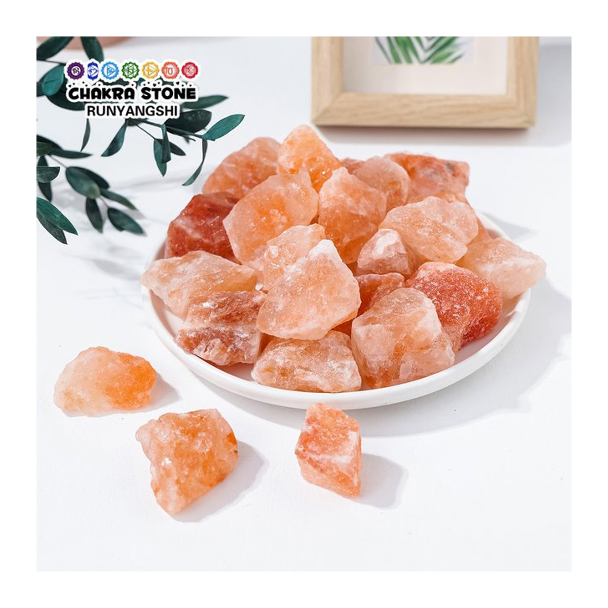 Runyangshi Himalaya Orange Salz Rohstein als natürlicher Kristall-Diffusor, 50 g pro Beutel - Bild 1