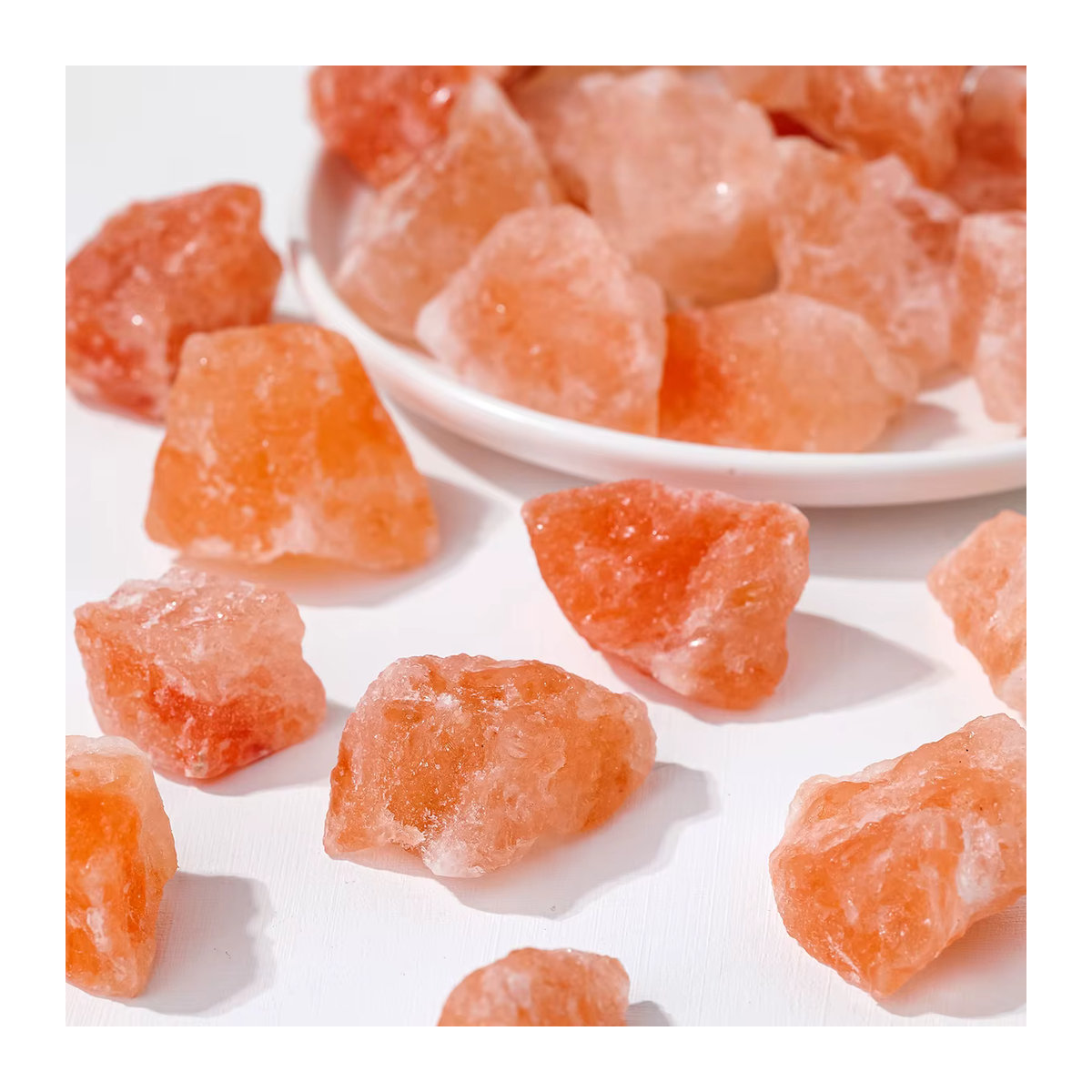 Runyangshi Himalaya Orange Salz Rohstein als natürlicher Kristall-Diffusor, 50 g pro Beutel - Bild 3