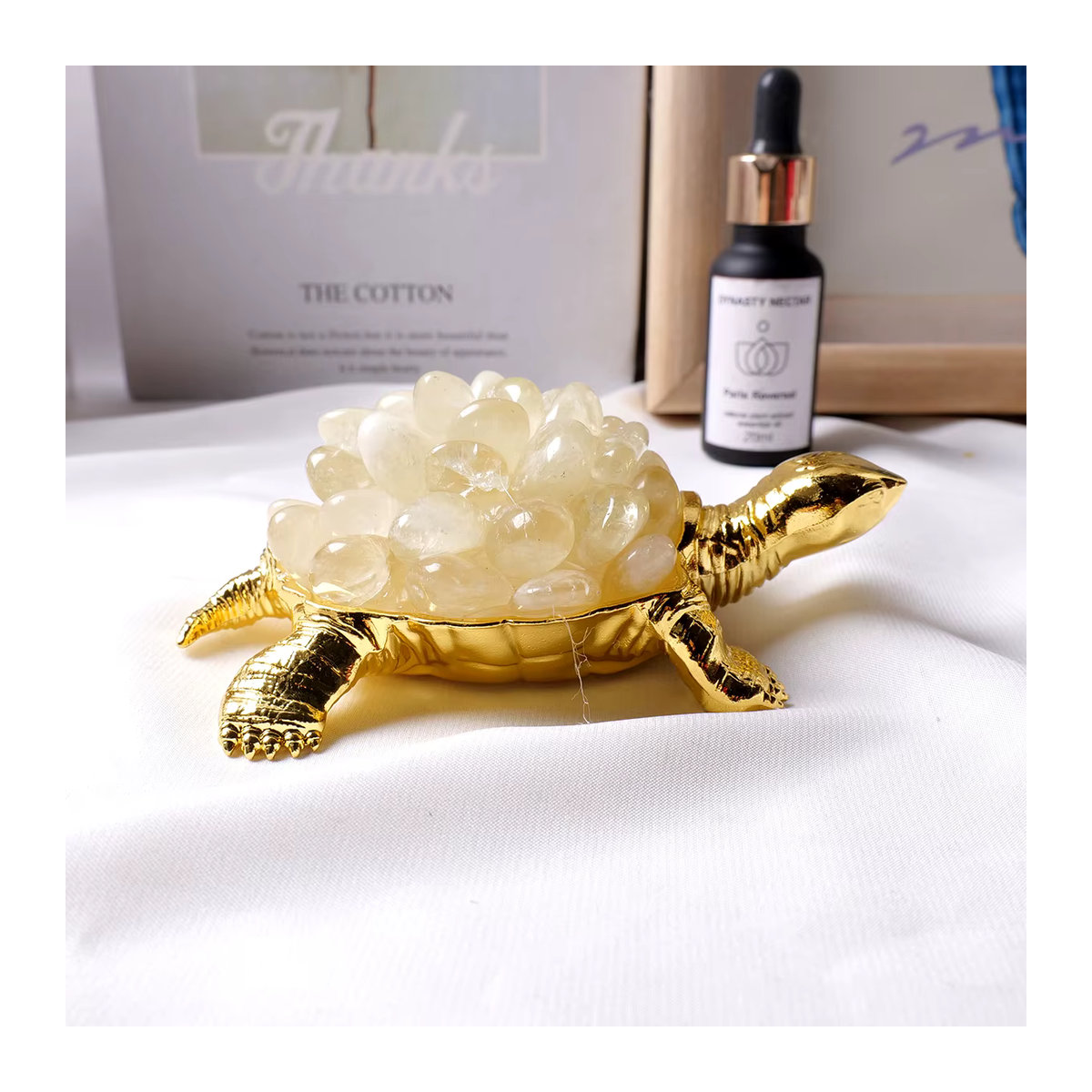 Runyangshi Natürliche Kristall Schildkröte aus rotem Stein als dekoratives Reiki-Tierornament - Bild 6