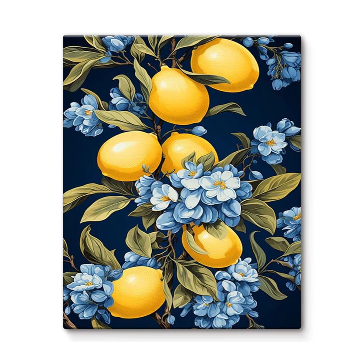 RUOPOTY Malen nach Zahlen auf Leinwand Zitronenbaum Landschaftsbild Floral Mehrfarbig B/H: 40 x 50 cm - Bild 2