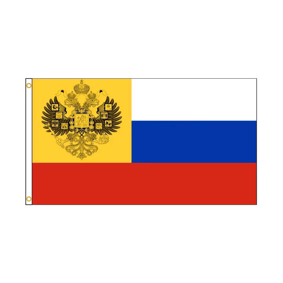 Russische Reich-Flagge 1914–1917 von OIMG, Weiß-Blau-Rot, Banner-Flagge aus Textil, B x H: 150 x 90 cm - Bild 2