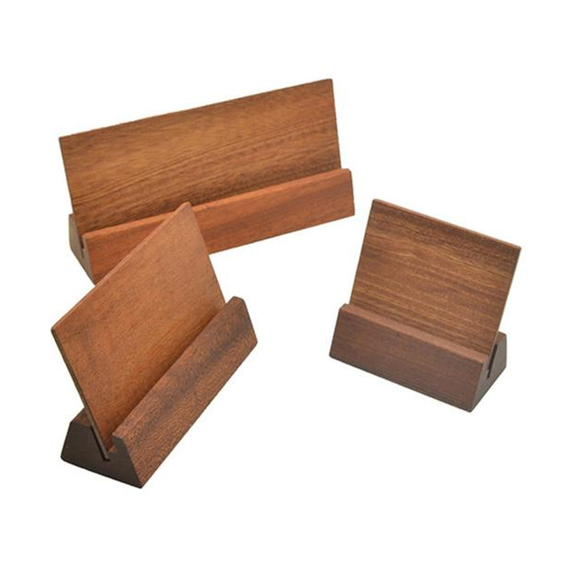 Rustikaler Tischkartenhalter aus Holz von huikerui in Braun für Hochzeit und Restaurant - Bild 3