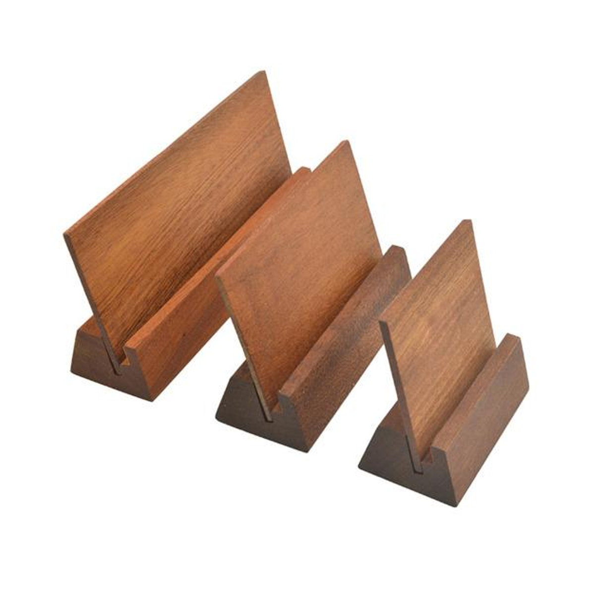 Rustikaler Tischkartenhalter aus Holz von huikerui in Braun für Hochzeit und Restaurant - Bild 4