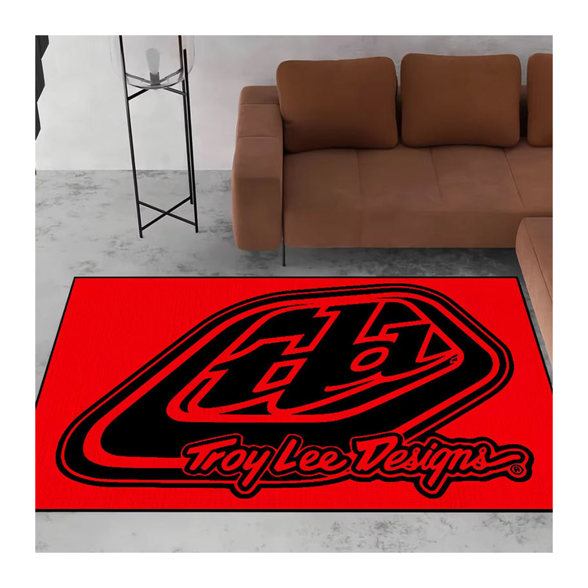 Rutschfeste Fußmatte Troy Lee Designs Willkommen in Rot - Bild 3