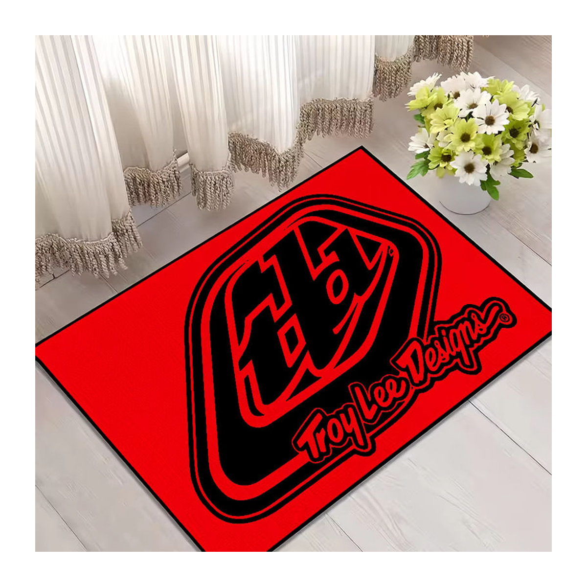 Rutschfeste Fußmatte Troy Lee Designs Willkommen in Rot - Bild 6