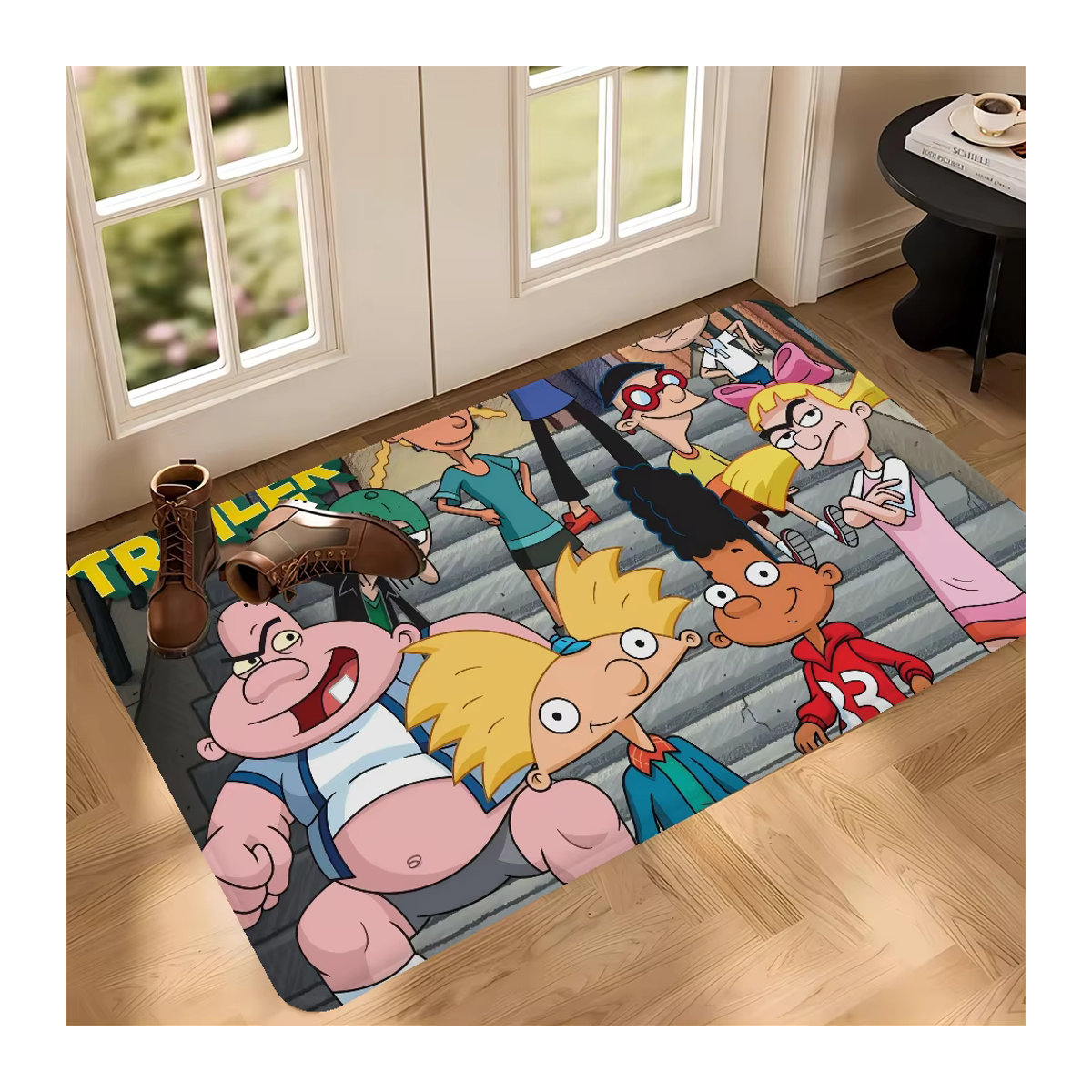 Rutschfeste Hey-Cartoon-Arnold Küchenmatte in Mehrfarbig für Wohnzimmer und Balkon - Bild 5