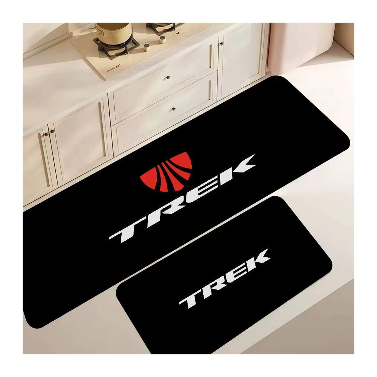 Rutschfeste T-Treks Bike Logo Küchenmatte in Schwarz - Bild 4