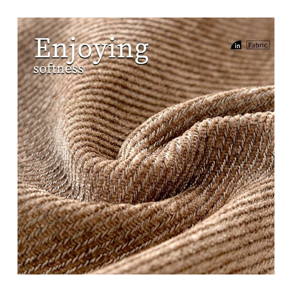 Rutschfester Sofabezug aus massivem Chenille-Twill als Couch-Schonbezug für dein Wohnzimmer in Beige und Braun - Bild 5