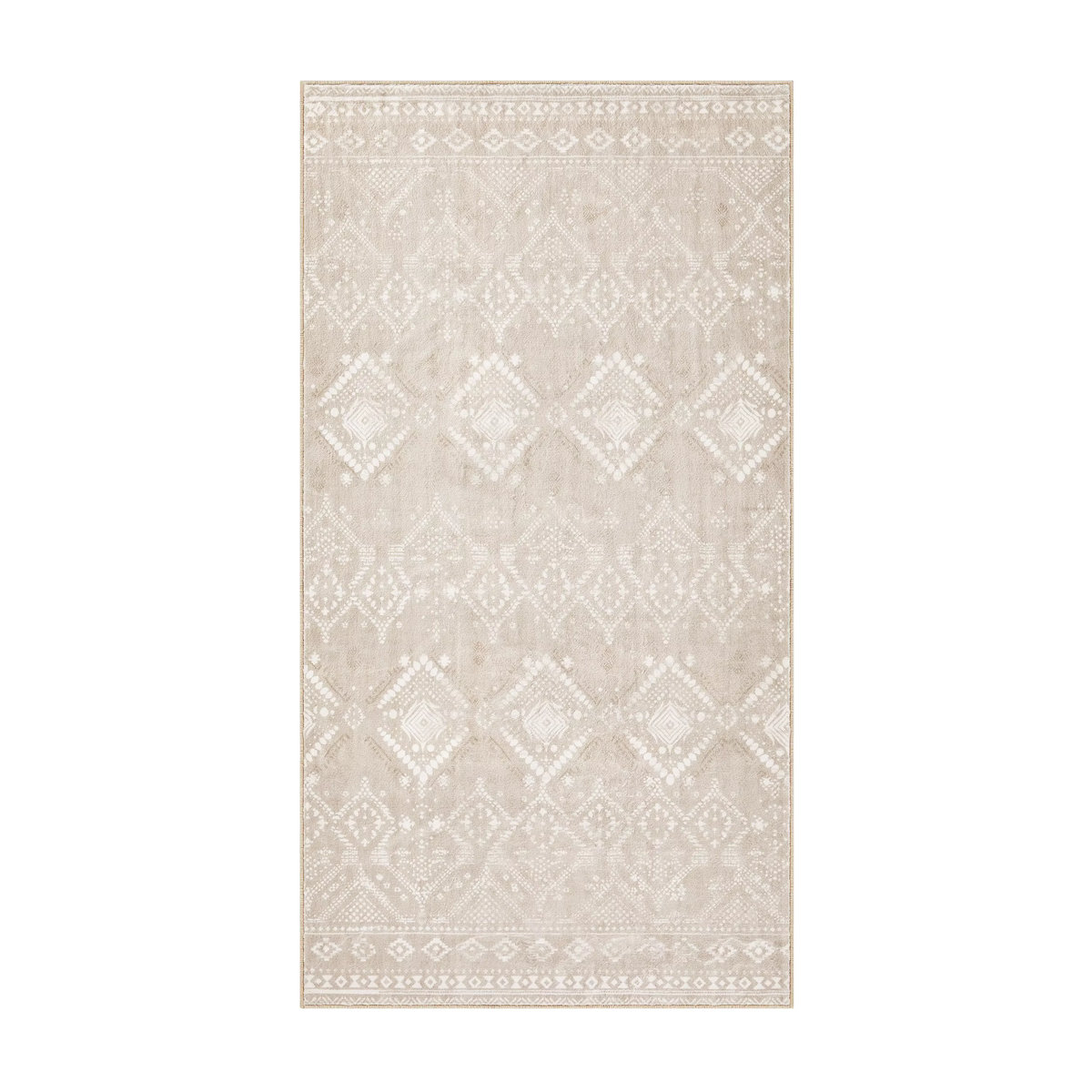 Rutschfester Wohnzimmerteppich von SONGMICS HOME in Beige, B: 80,1 cm x L: 150,1 cm - Bild 5