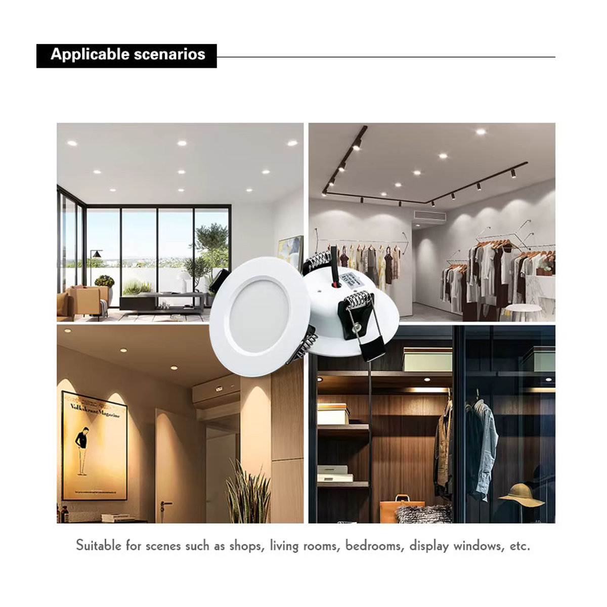 RXMAX LED Einbaustrahler Wasserdicht aus Aluminium in Weiß mit Warmweiß oder Kaltweiß Optionen - Bild 5