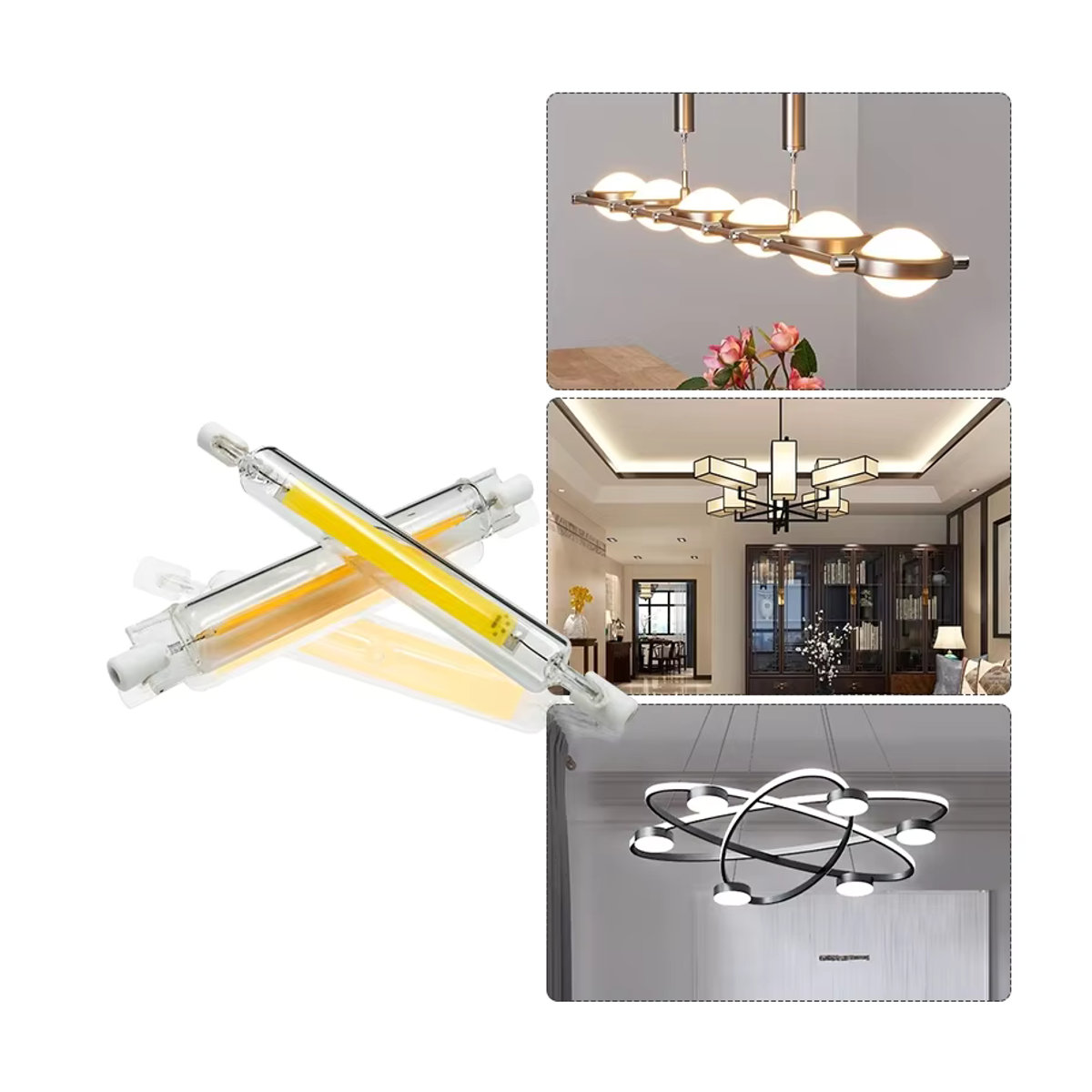 RXMAX LED R7s COB Glasröhre als Ersatz für Halogenlampen - Bild 4