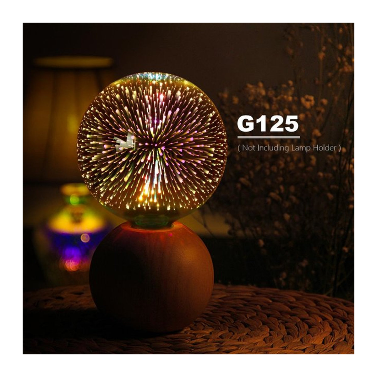 Rybakov Home Lighting 3D-Feuerwerk LED-Glühbirne E27 Retro-Edison-Lampe aus Glas in Warmweiß - Bild 1